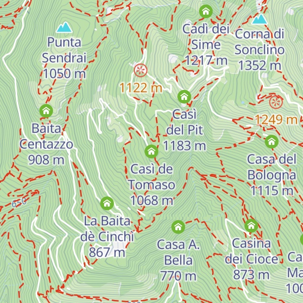 Map of Casì de Tomaso