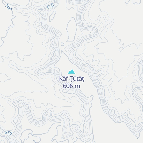 Map of Kāf Ţūţāţ