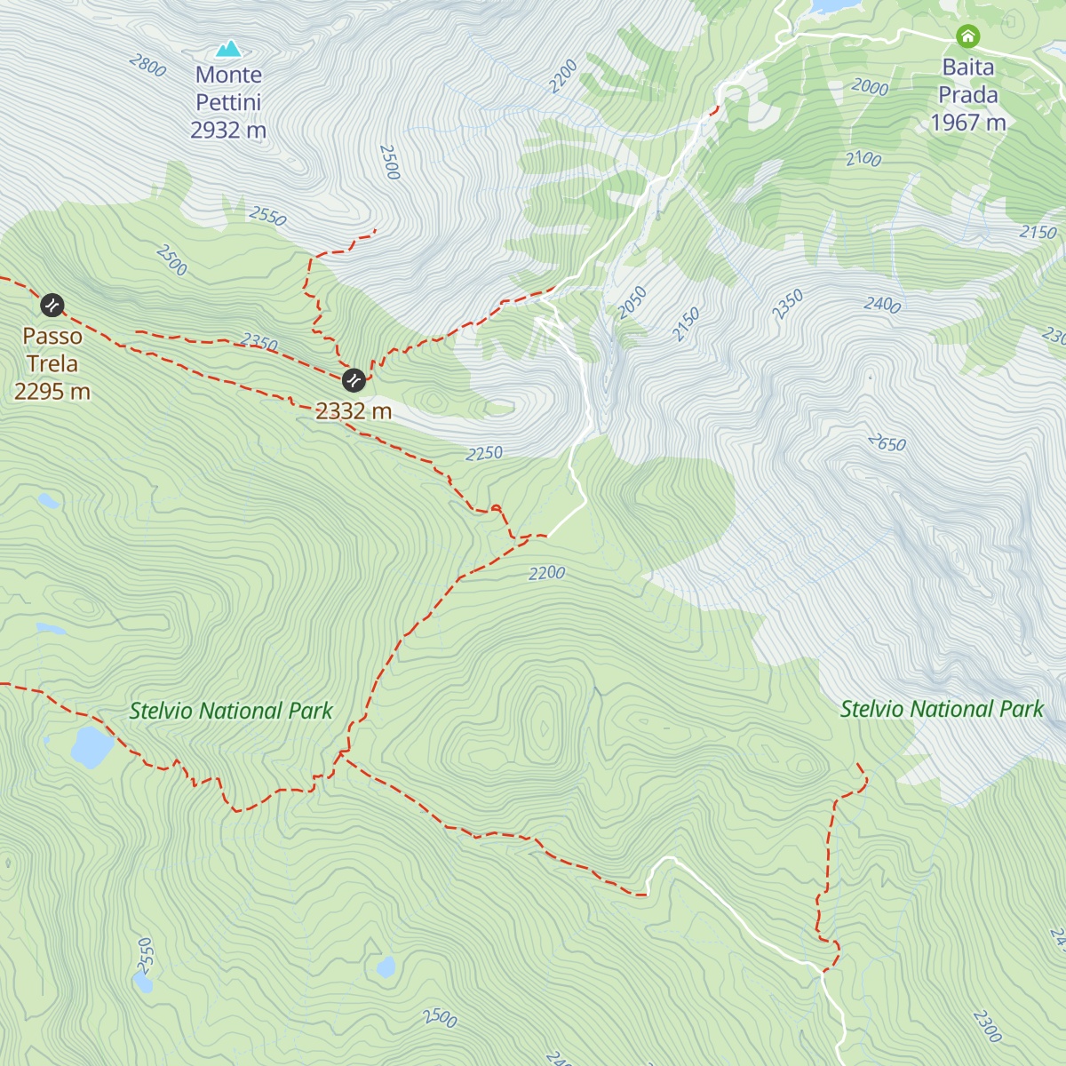 Baita di Trela map