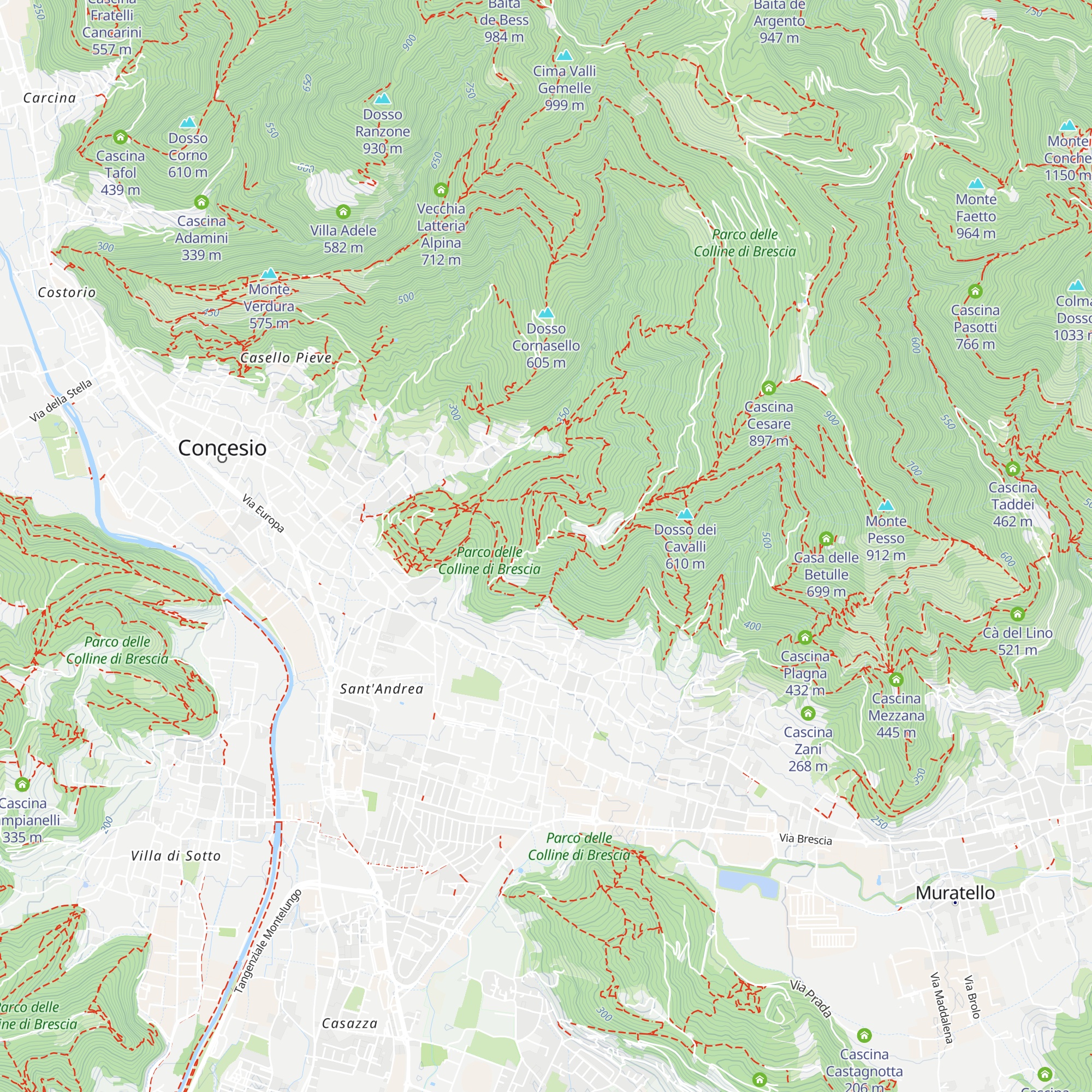 Casì de la Santela map