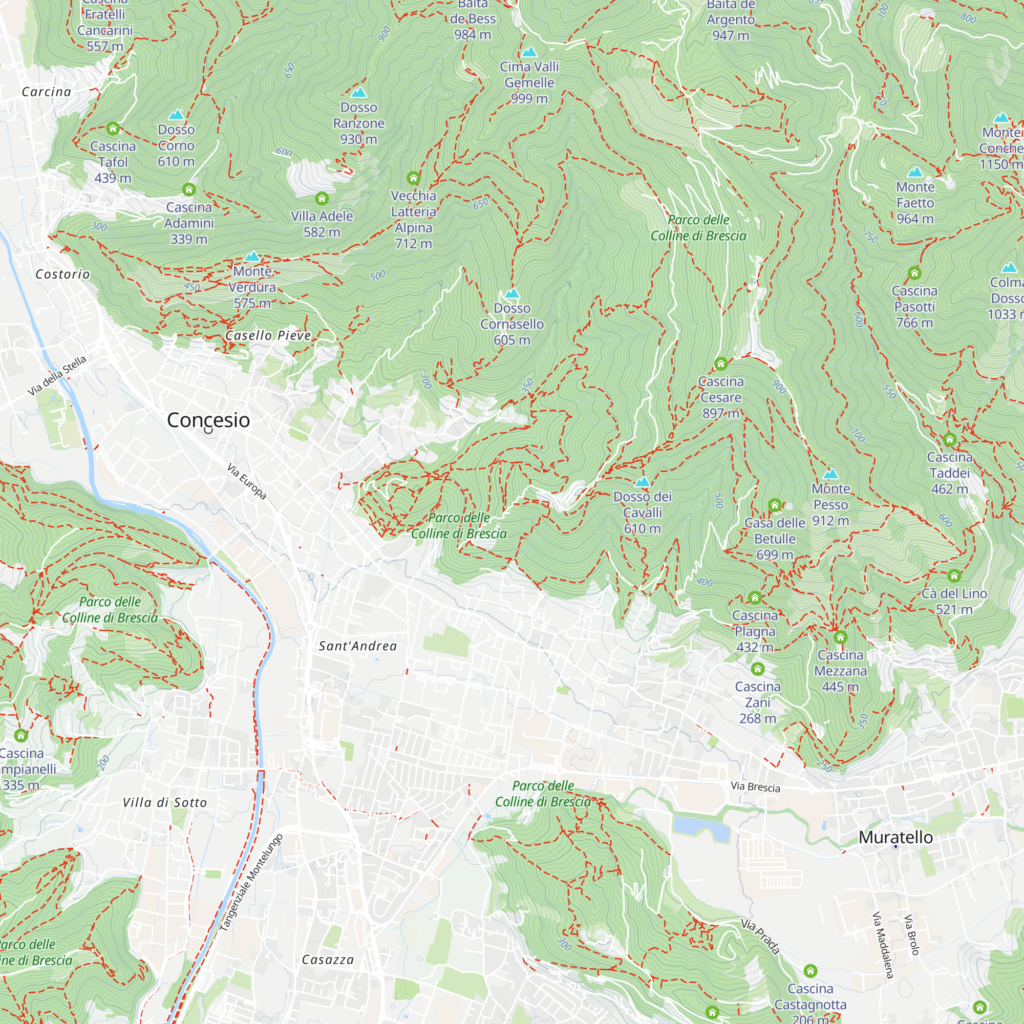 Casì de la Santela map