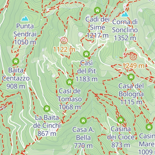 Map of Casina di Topina