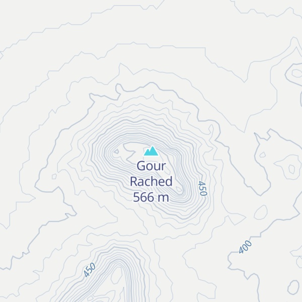 Map of Gour Rached
