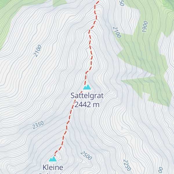 Map of Sattelgrat