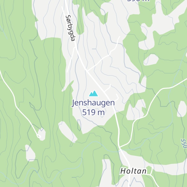 Map of Jenshaugen