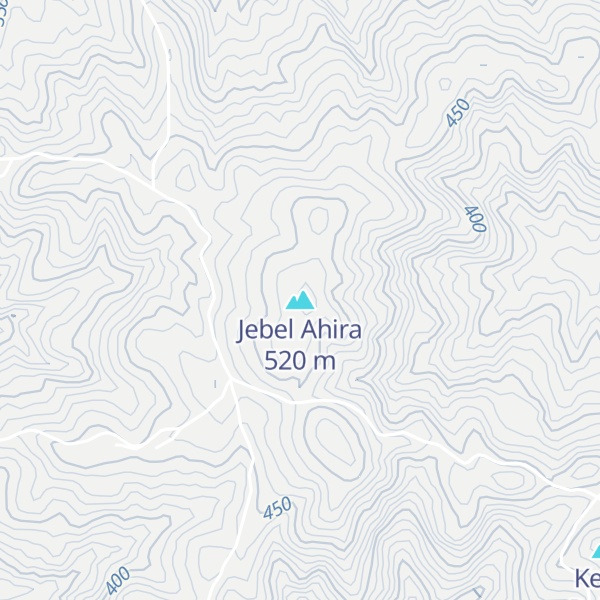 Map of Jebel Ahira