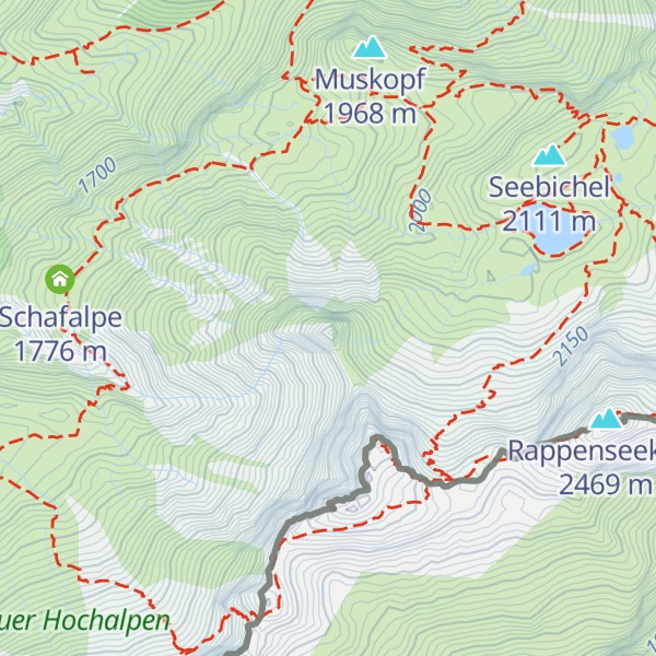 Map of Kleiner Rappenkopf