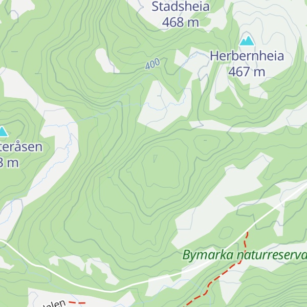 Map of Klefstadåsen
