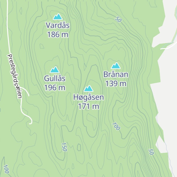 Map of Høgåsen