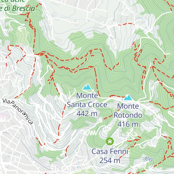 Map of Monte Santa Croce