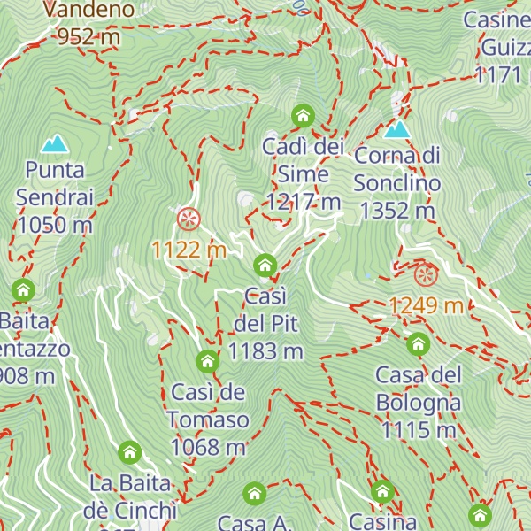 Map of Casì del Pit