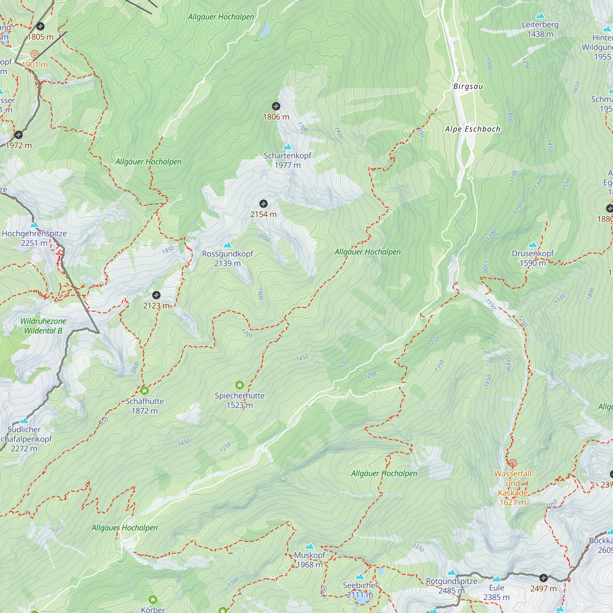 Vordere Taufersbergalpe map