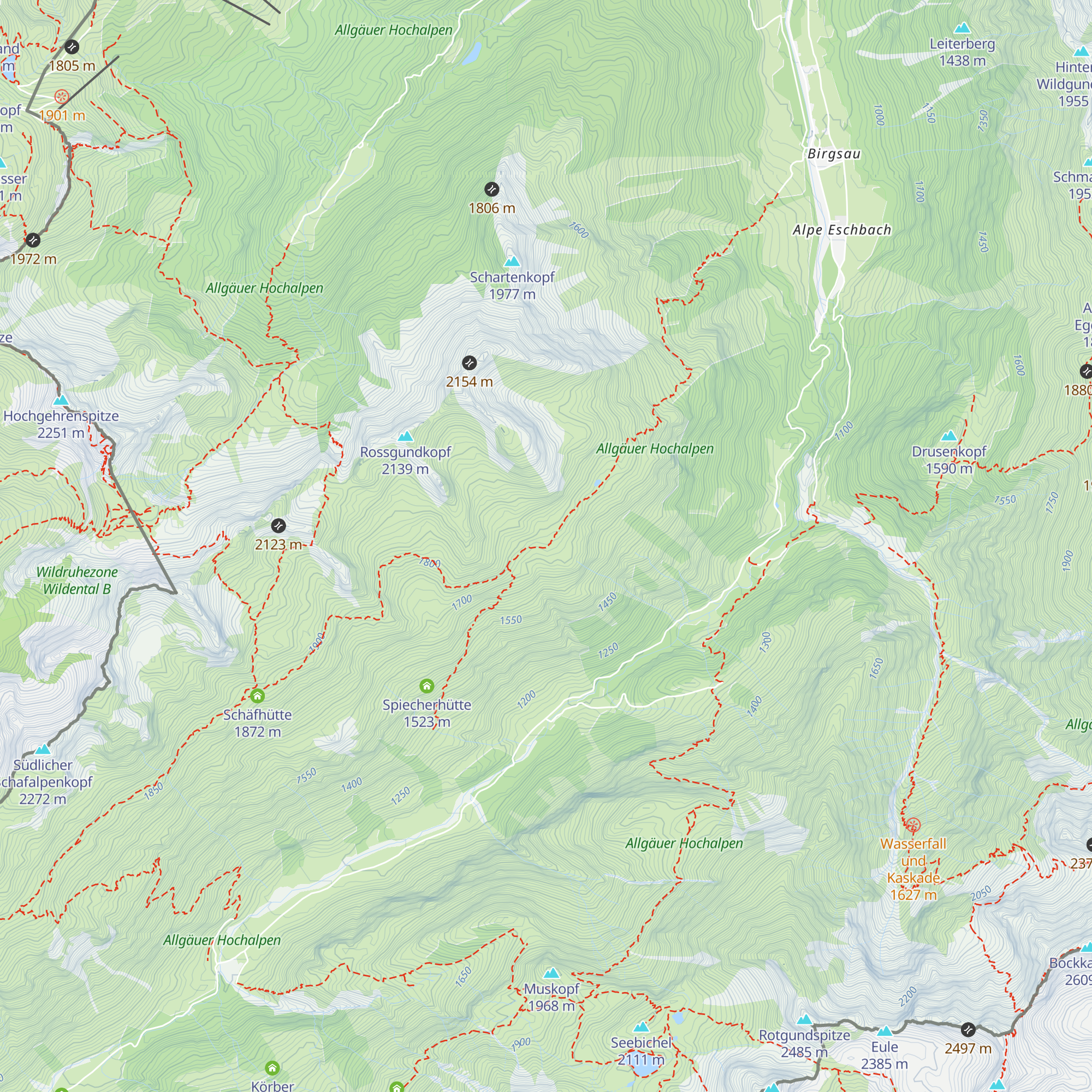 Vordere Taufersbergalpe map