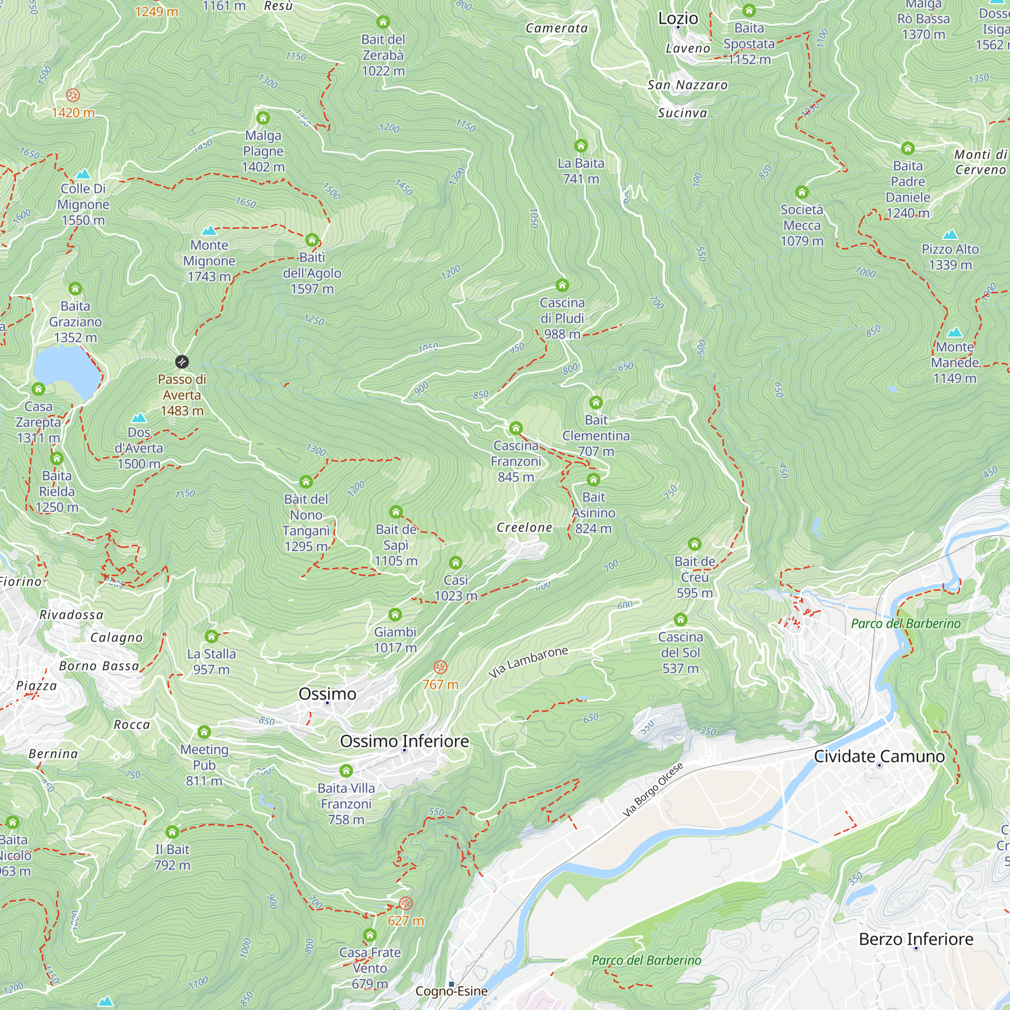 Agriturismo Rosa dei Venti map