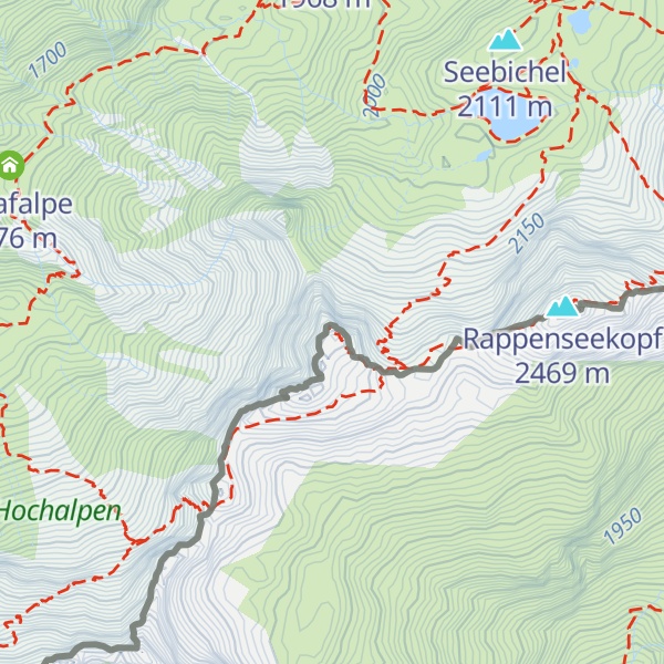 Map of Hochrappenkopf Nordgipfel