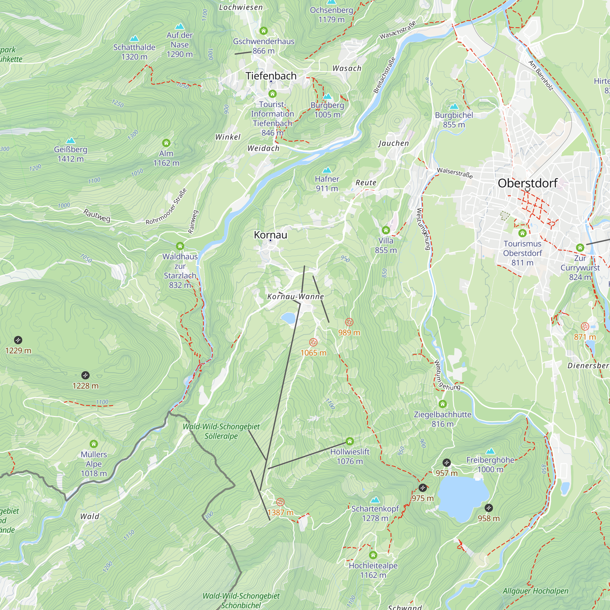 Alpe Oberstdorf map