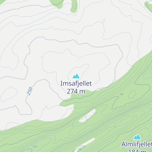 Map of Imsafjellet