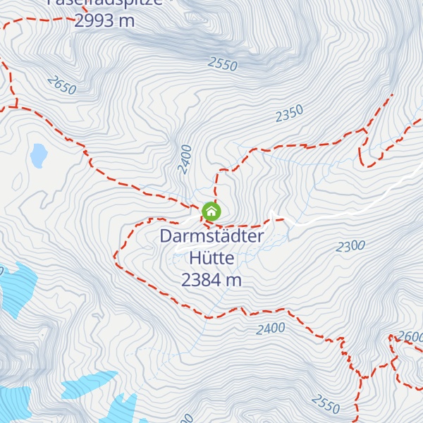 Map of Darmstädter Hütte