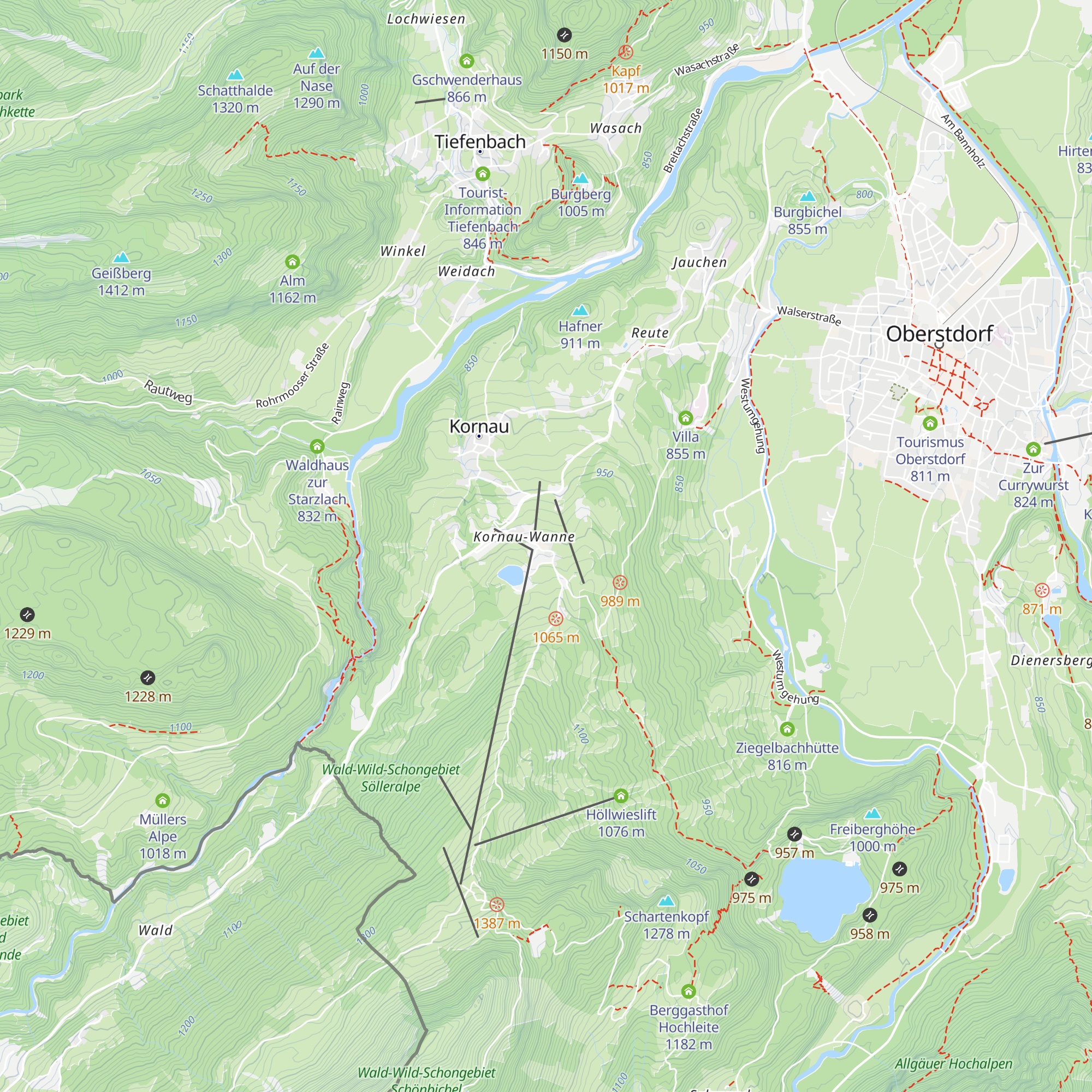 Berggasthof Seeweg map