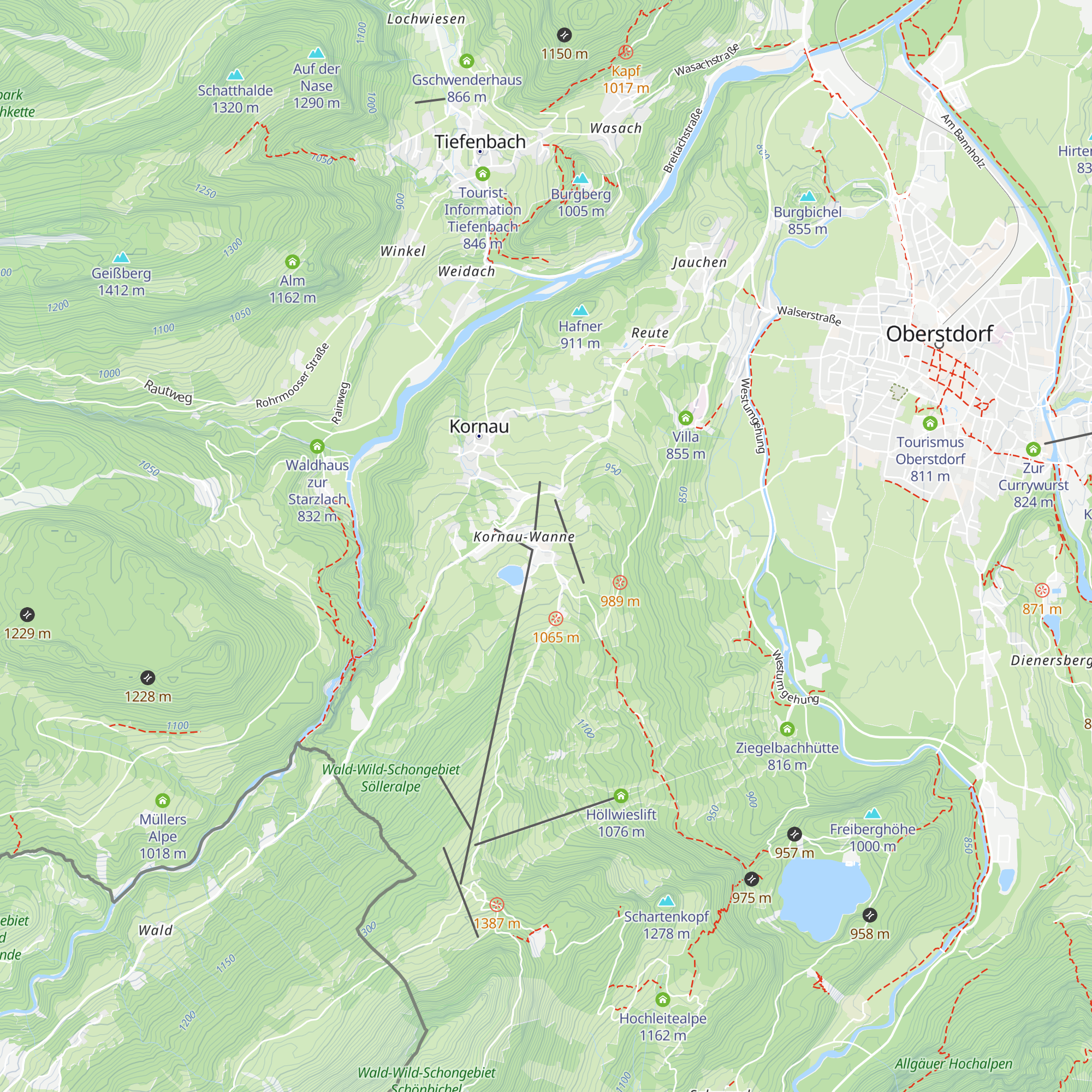 Berggasthof Seeweg map