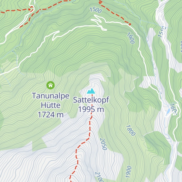 Map of Sattelkopf