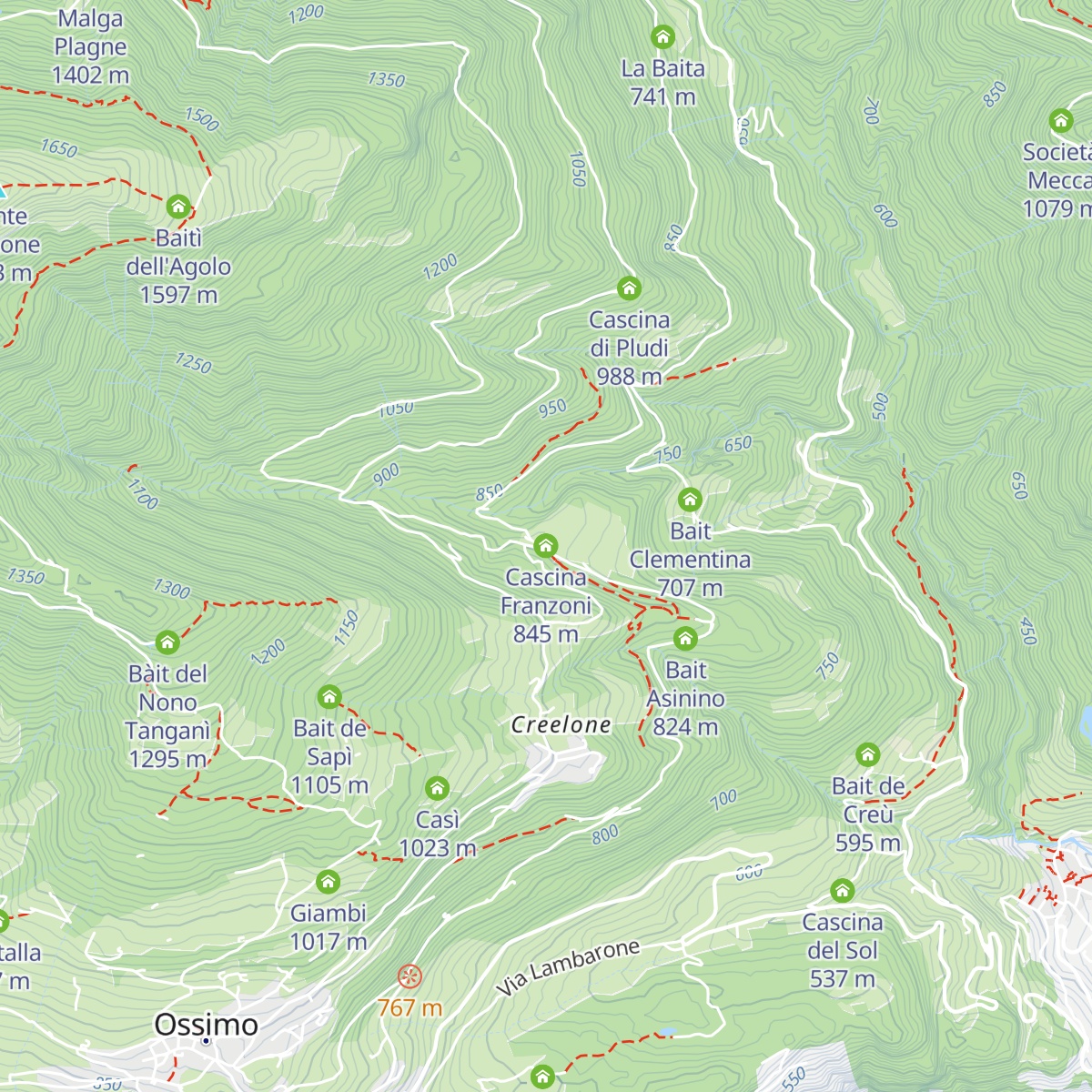 Cascina Franzoni map