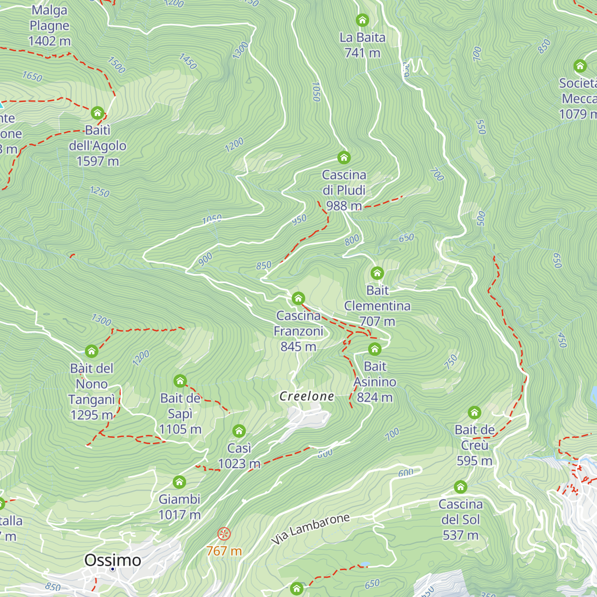 Cascina Franzoni map