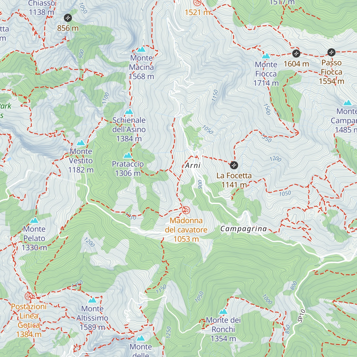 Rifugio Adelmo Puliti map