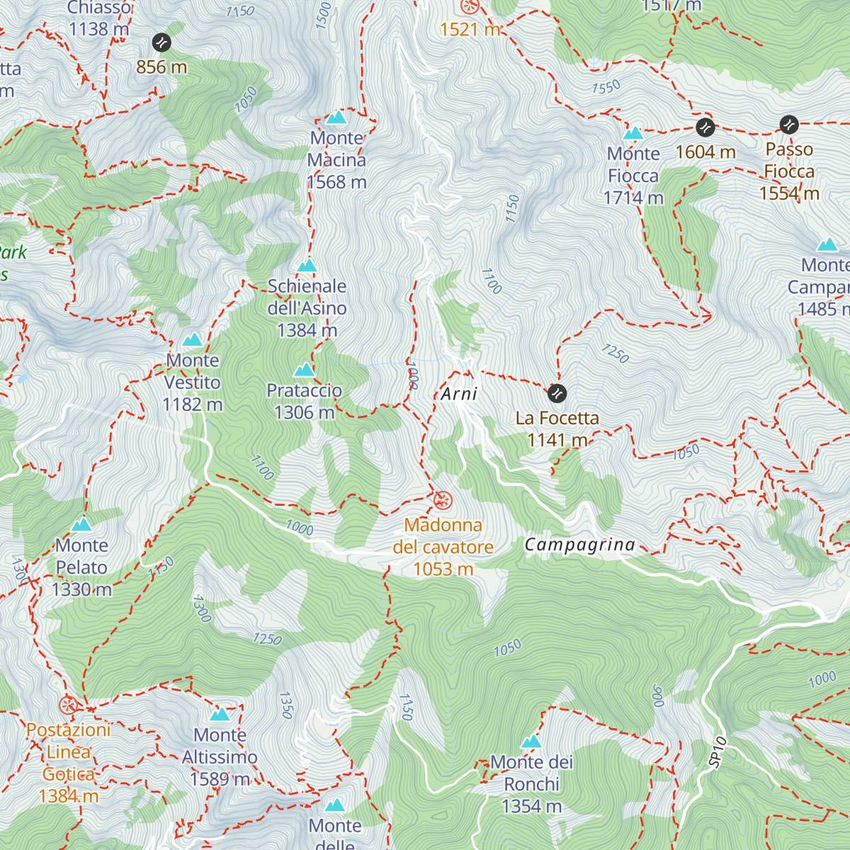Rifugio Adelmo Puliti map