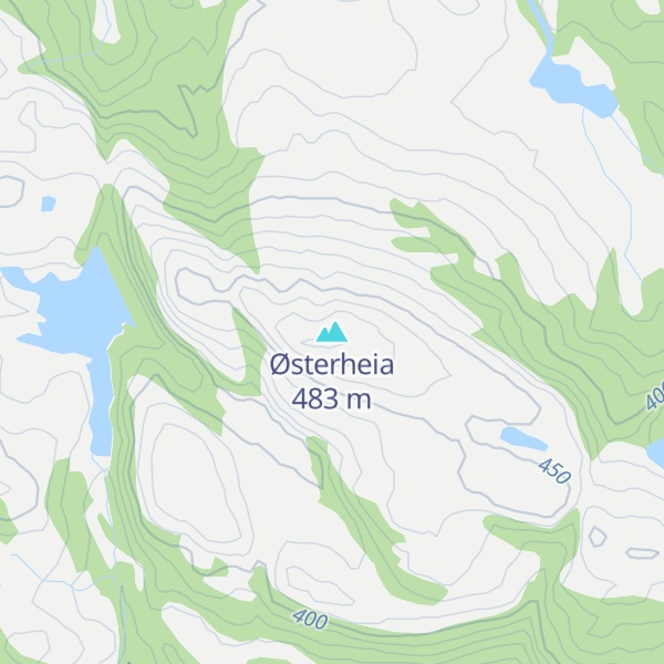 Map of Østerheia