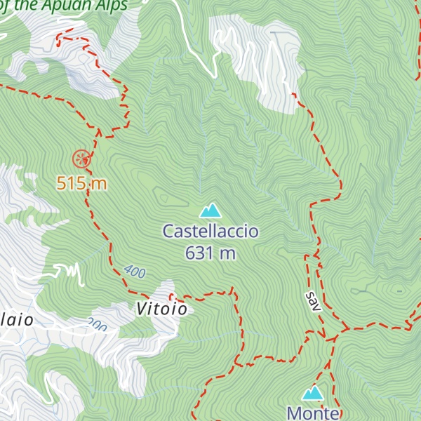 Map of Castellaccio