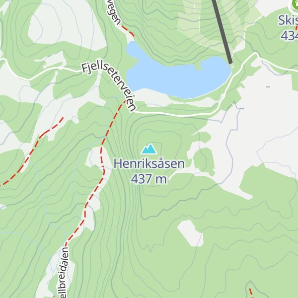 Map of Henriksåsen