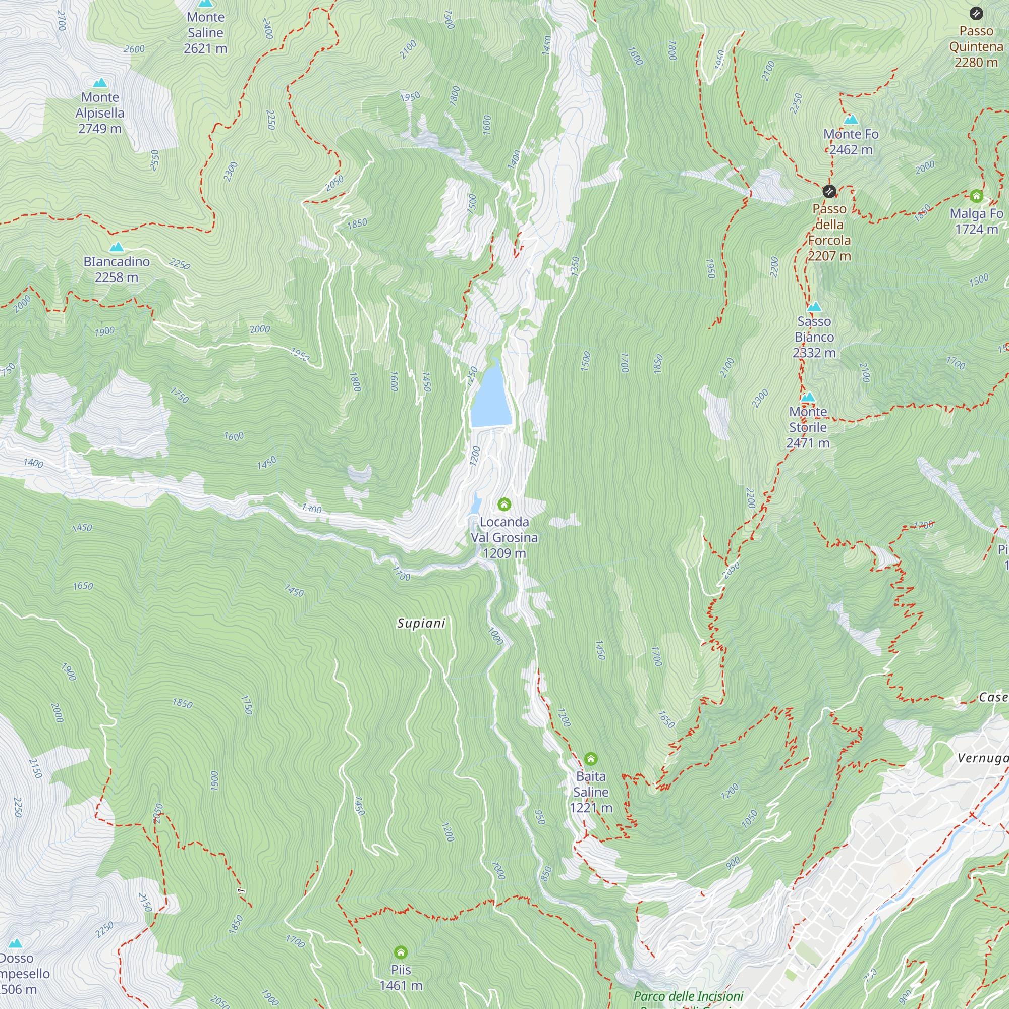 Locanda Val Grosina map