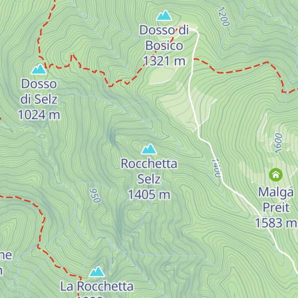 Map of Rocchetta Selz