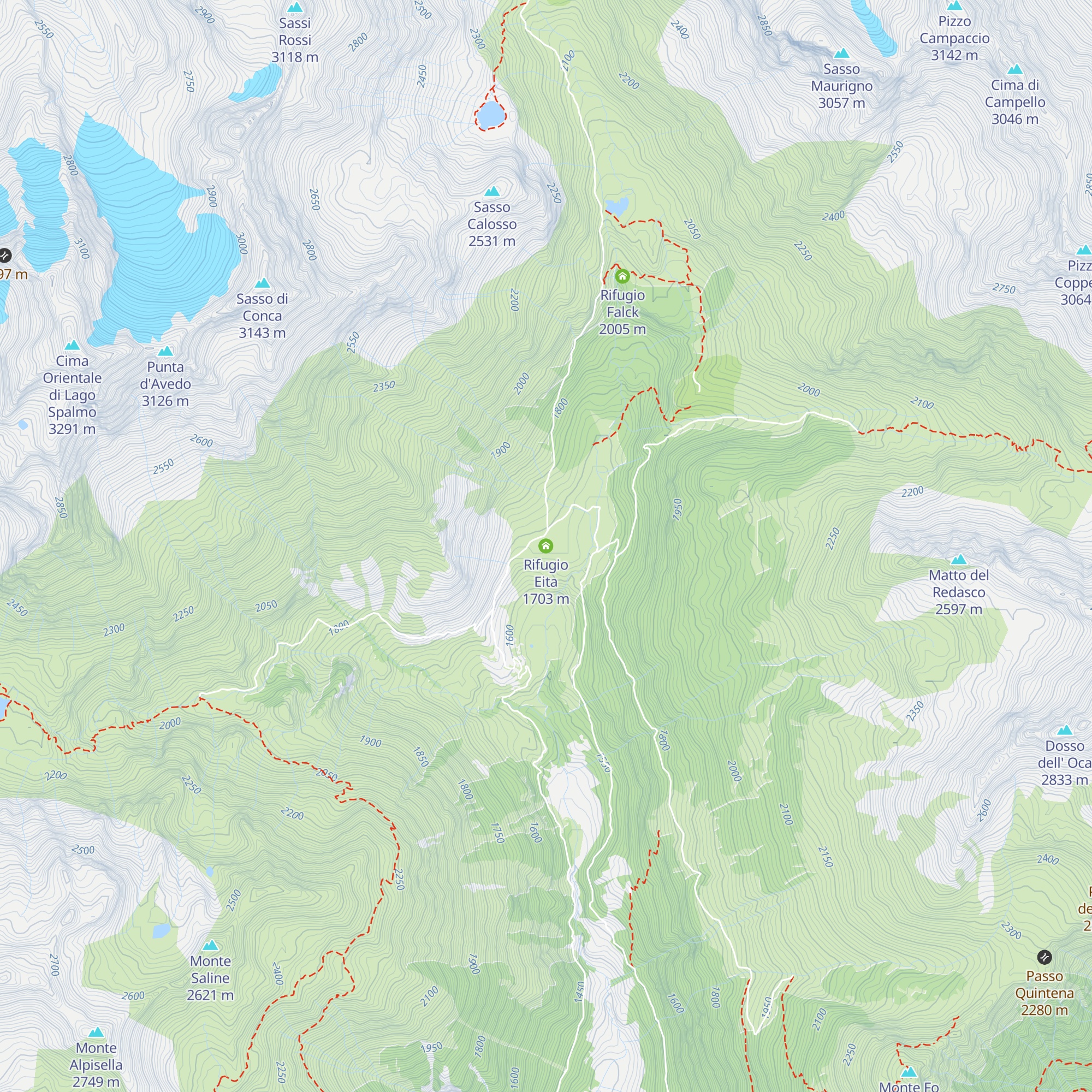 Rifugio Eita map
