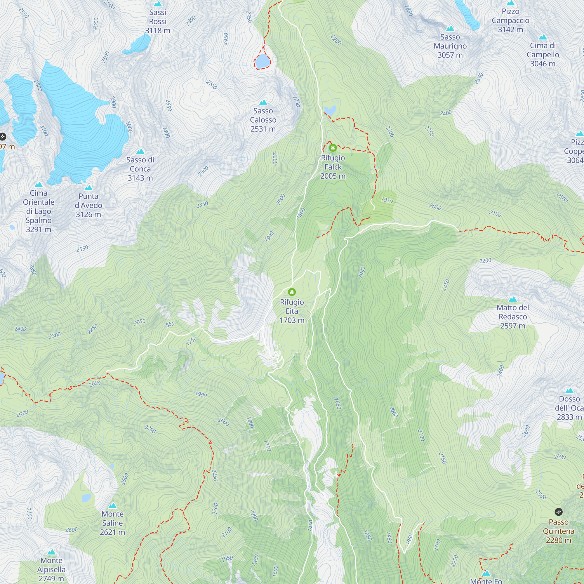 Rifugio Eita map