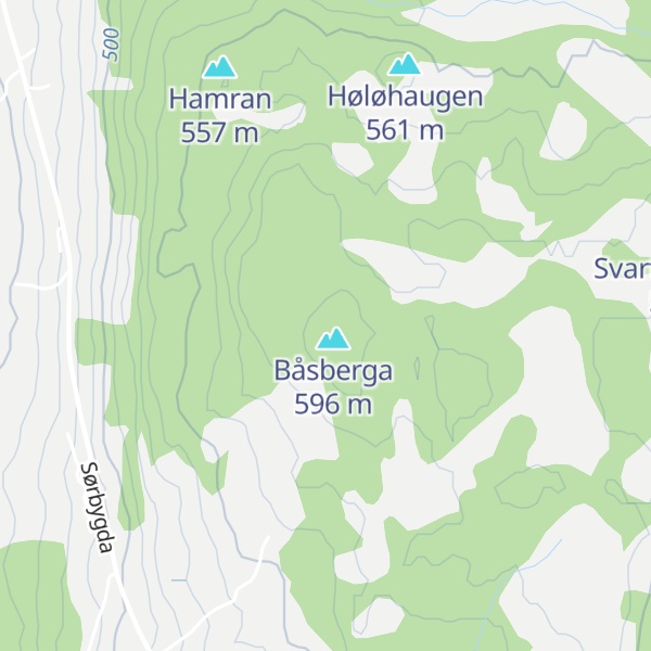 Map of Innlegghaugen