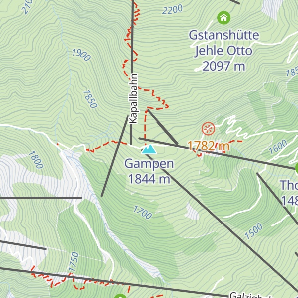 Map of Gampen