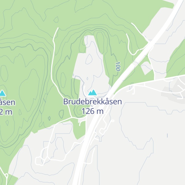 Map of Brudebrekkåsen