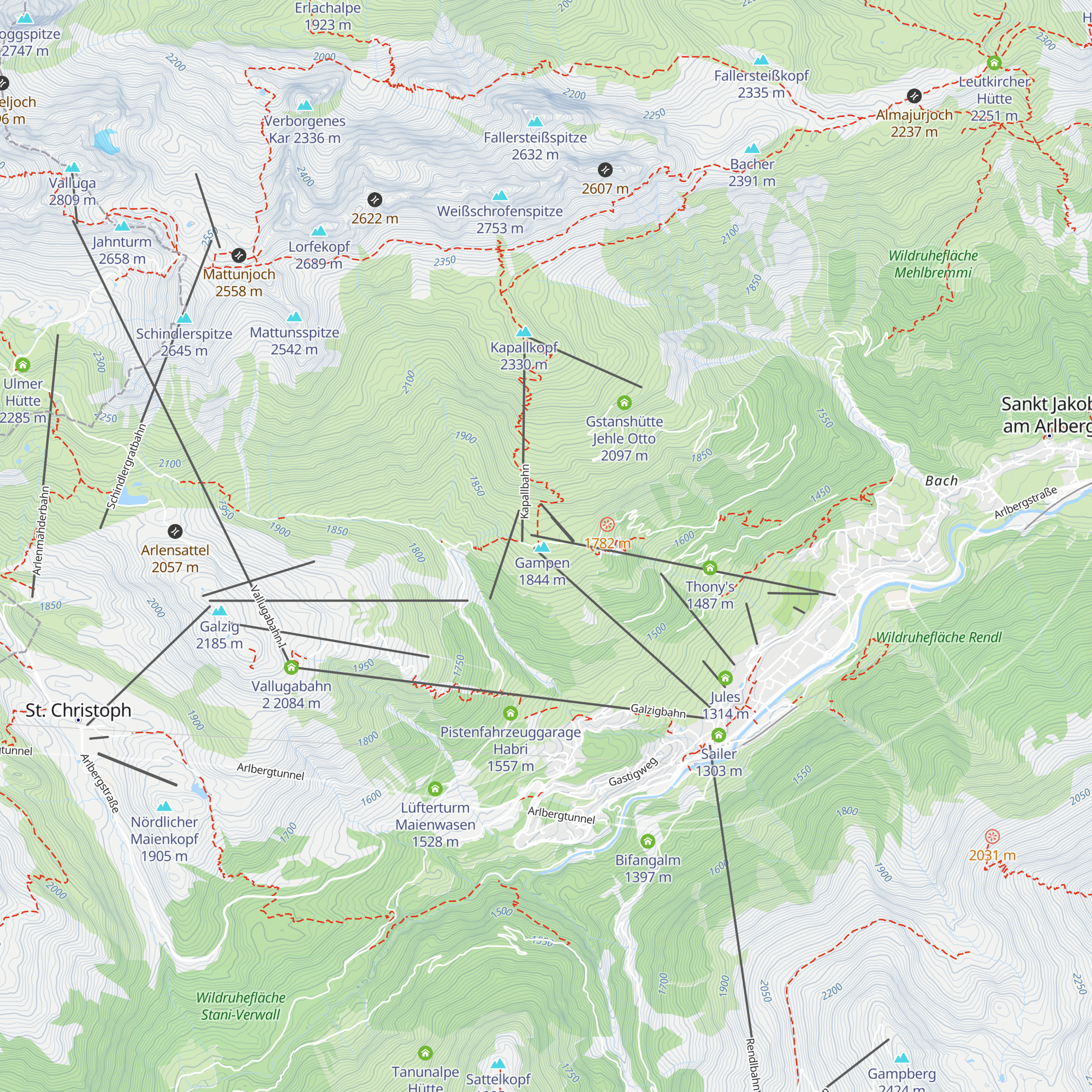 Restaurant Himmeleck map