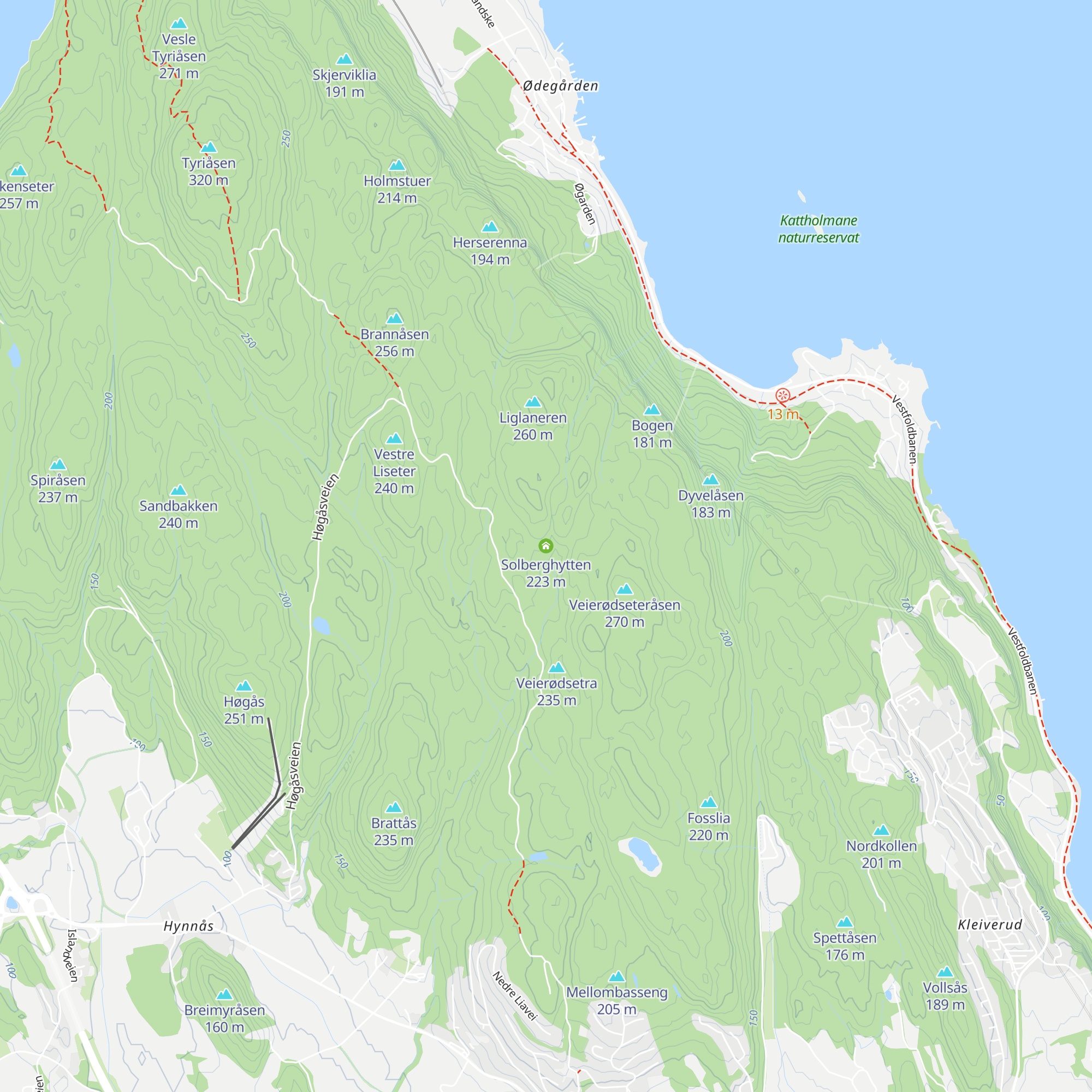 Solberghytten map