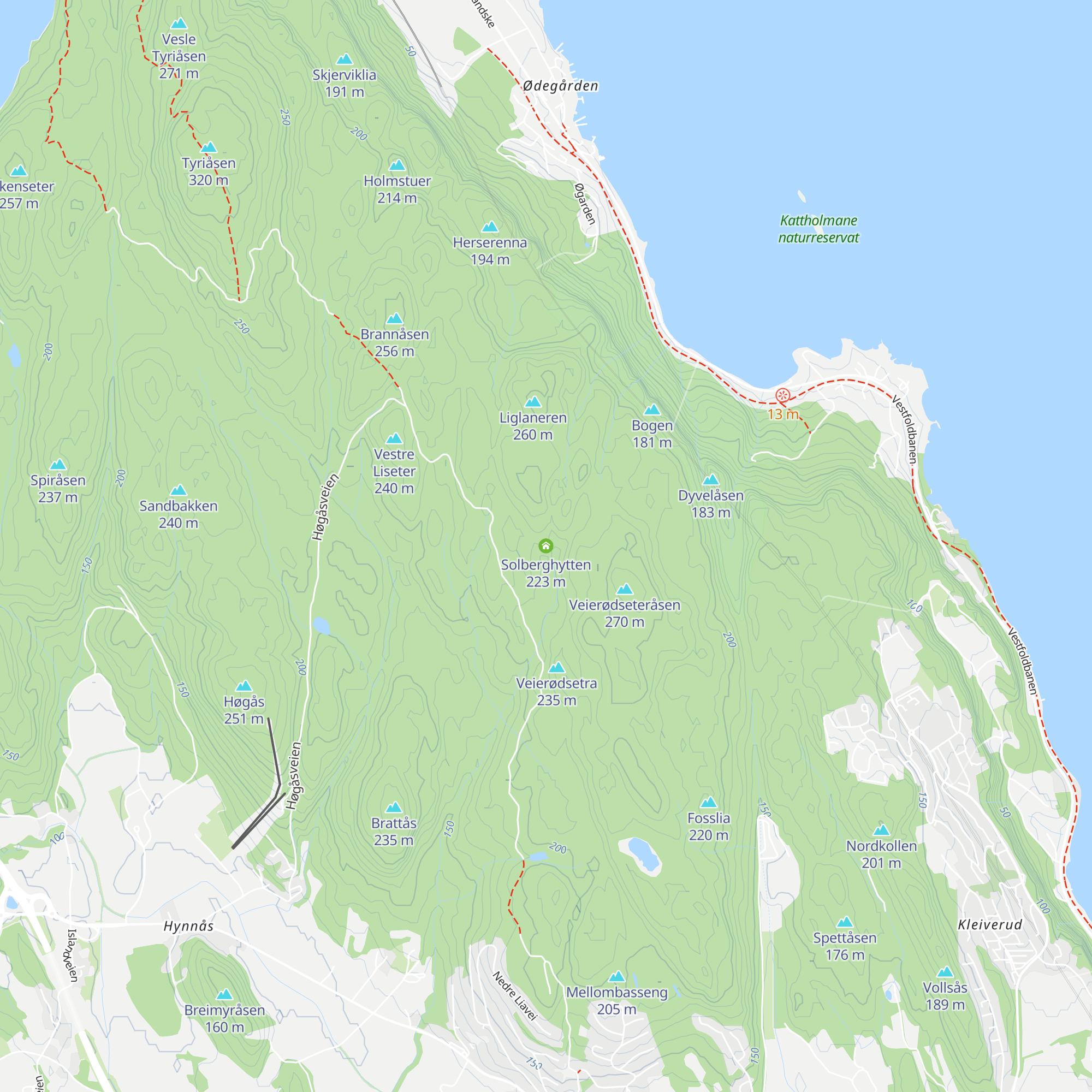 Solberghytten map