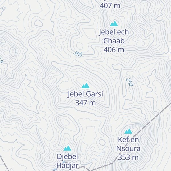 Map of Jebel Garsi
