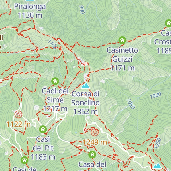 Map of Corna di Sonclino