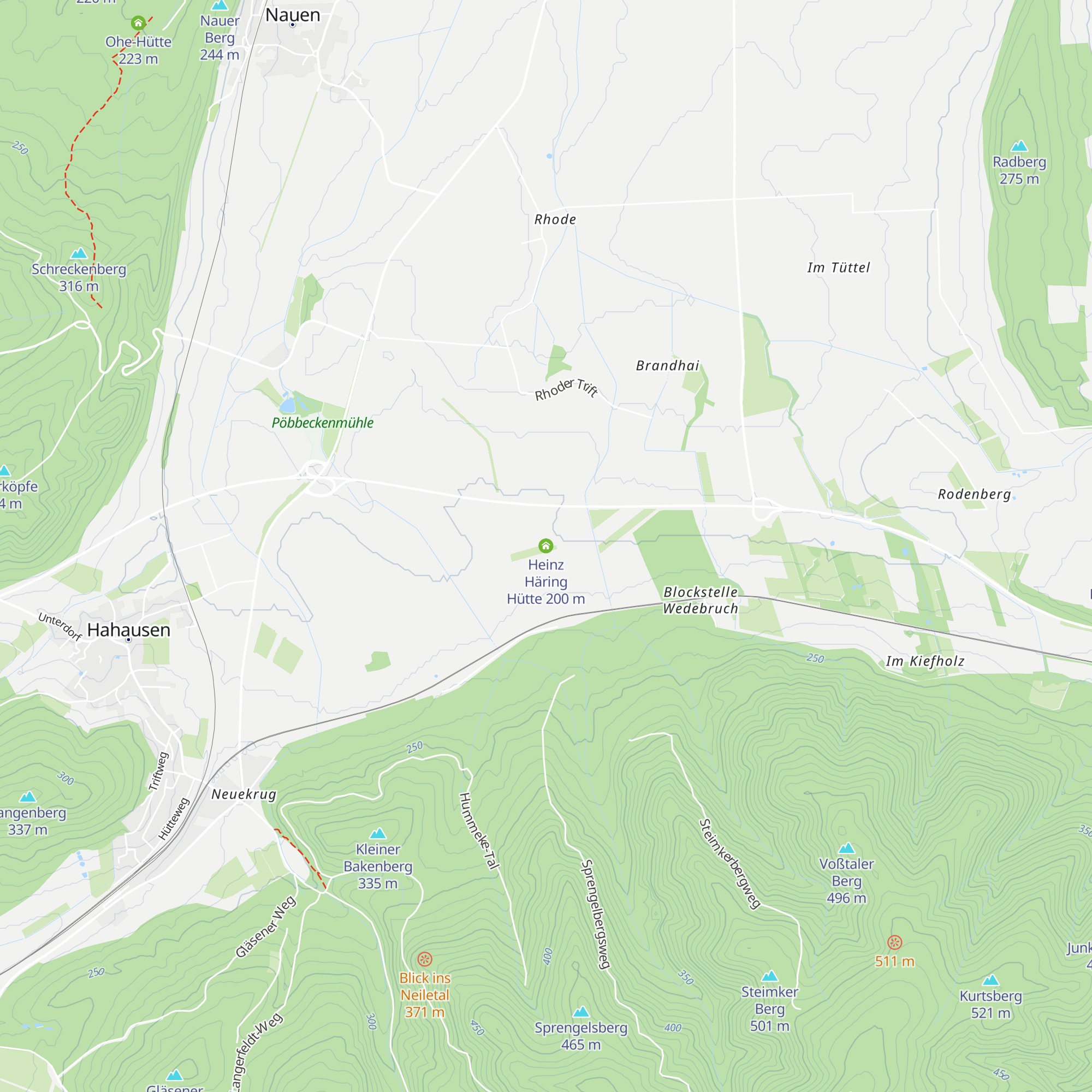 Heinz Häring Hütte map