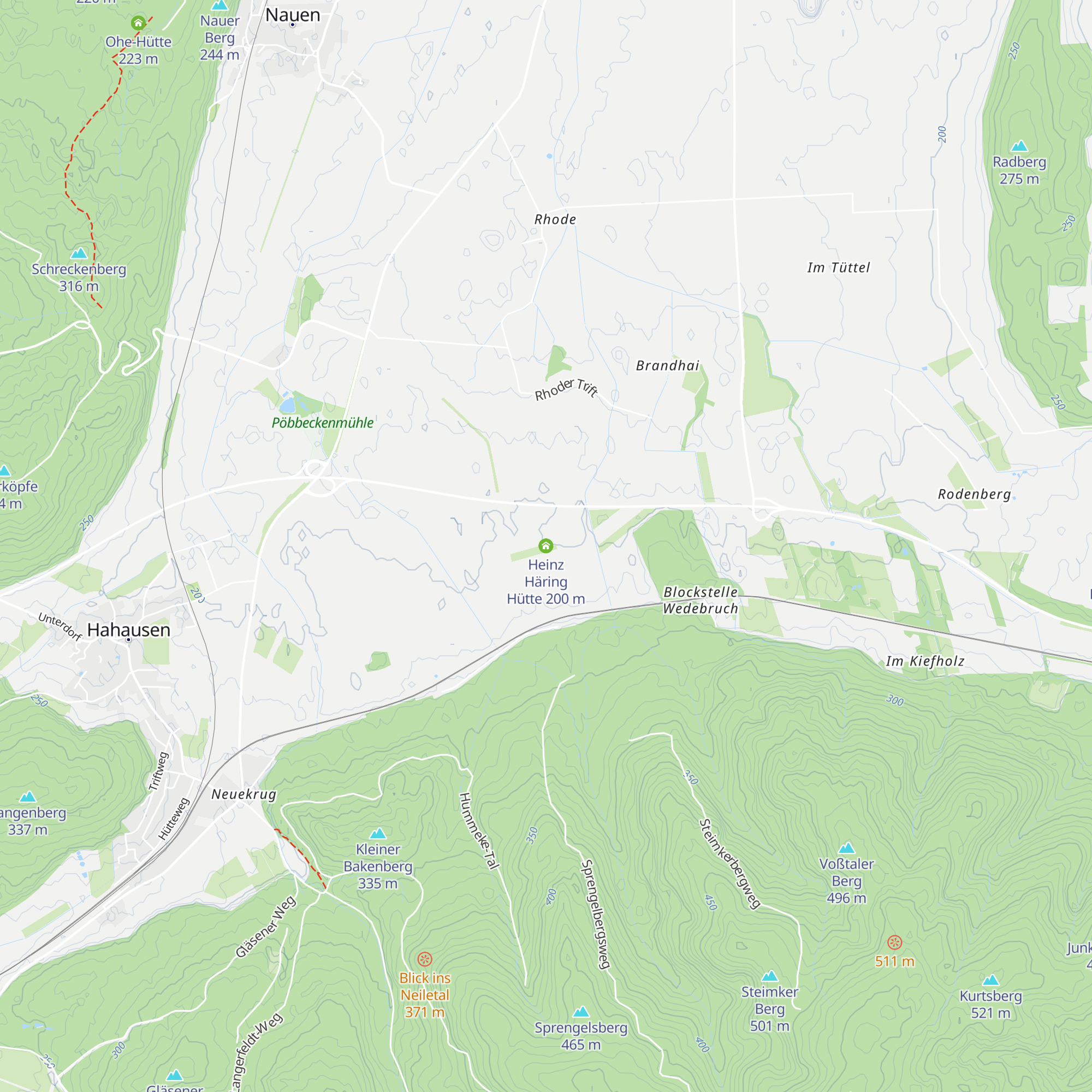 Heinz Häring Hütte map
