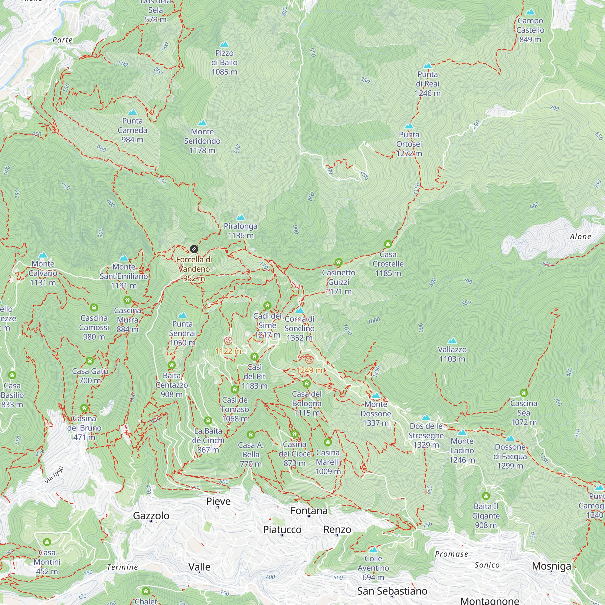 Cascina del Sonclino map