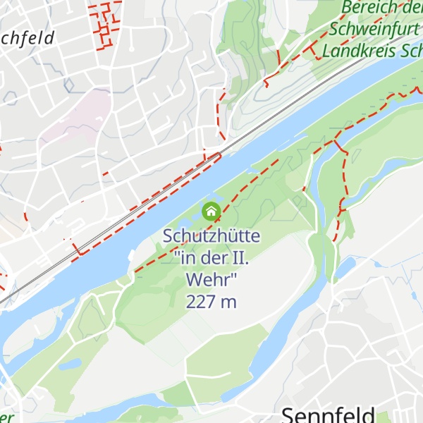 Map of Schutzhütte "in der II. Wehr"