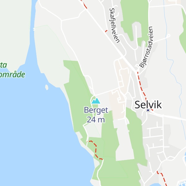 Map of Rauberget