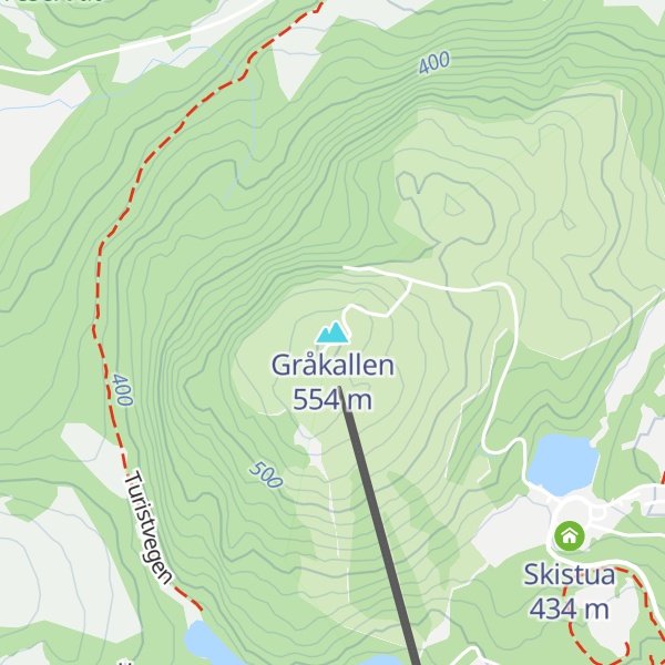 Map of Gråkallen